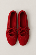 Ace Crimson Ballet Flats