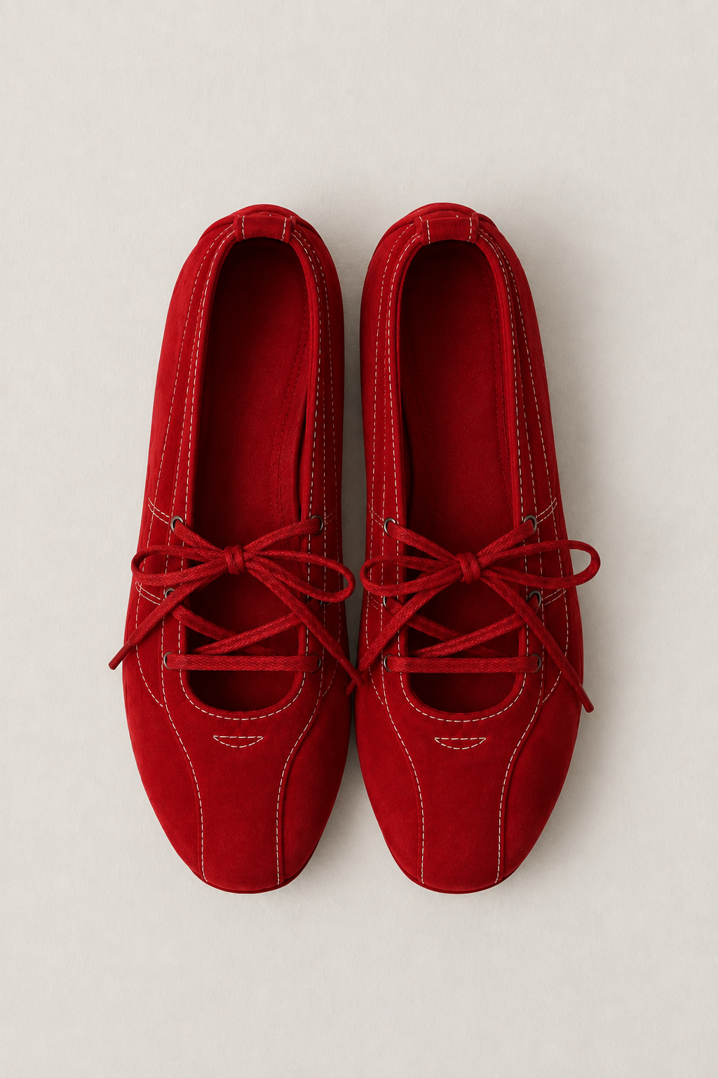 Ace Crimson Ballet Flats