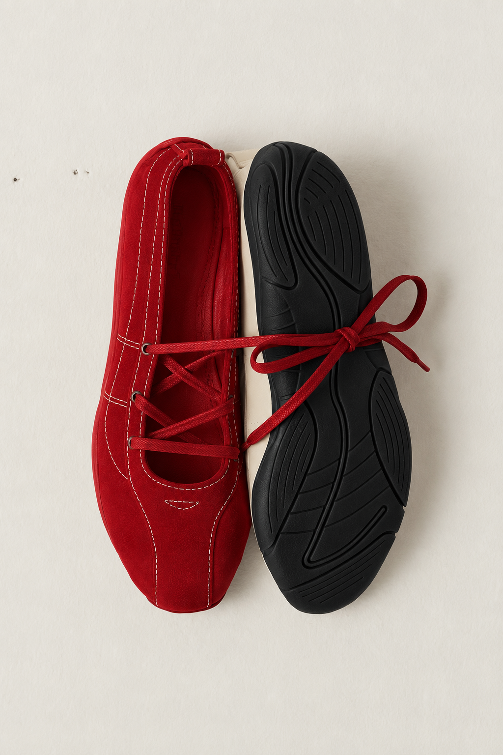 Ace Crimson Ballet Flats